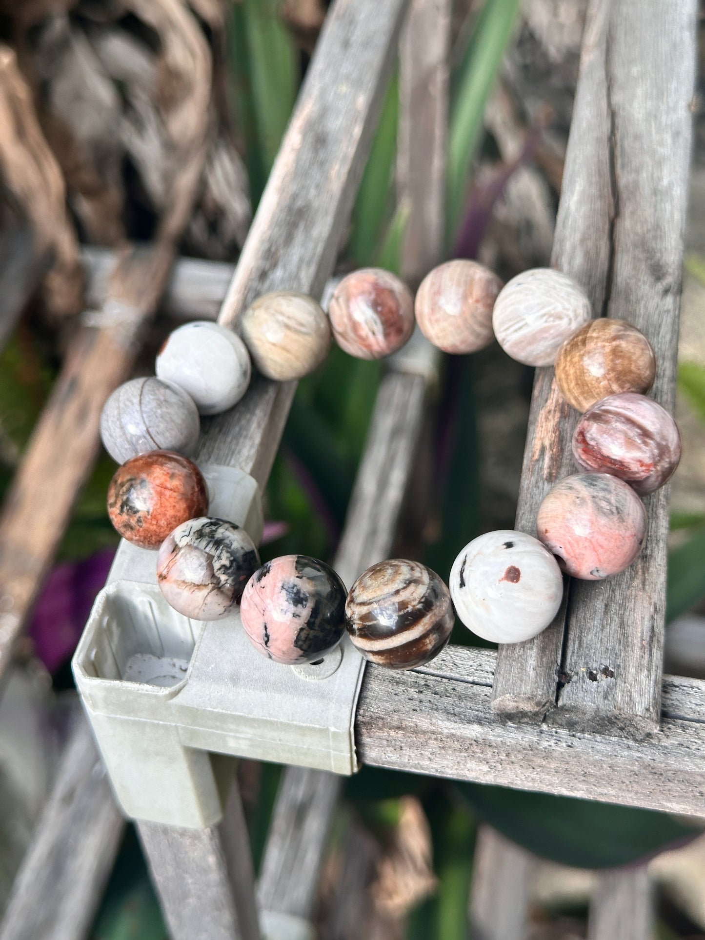 Pink Petrified Wood 16mm