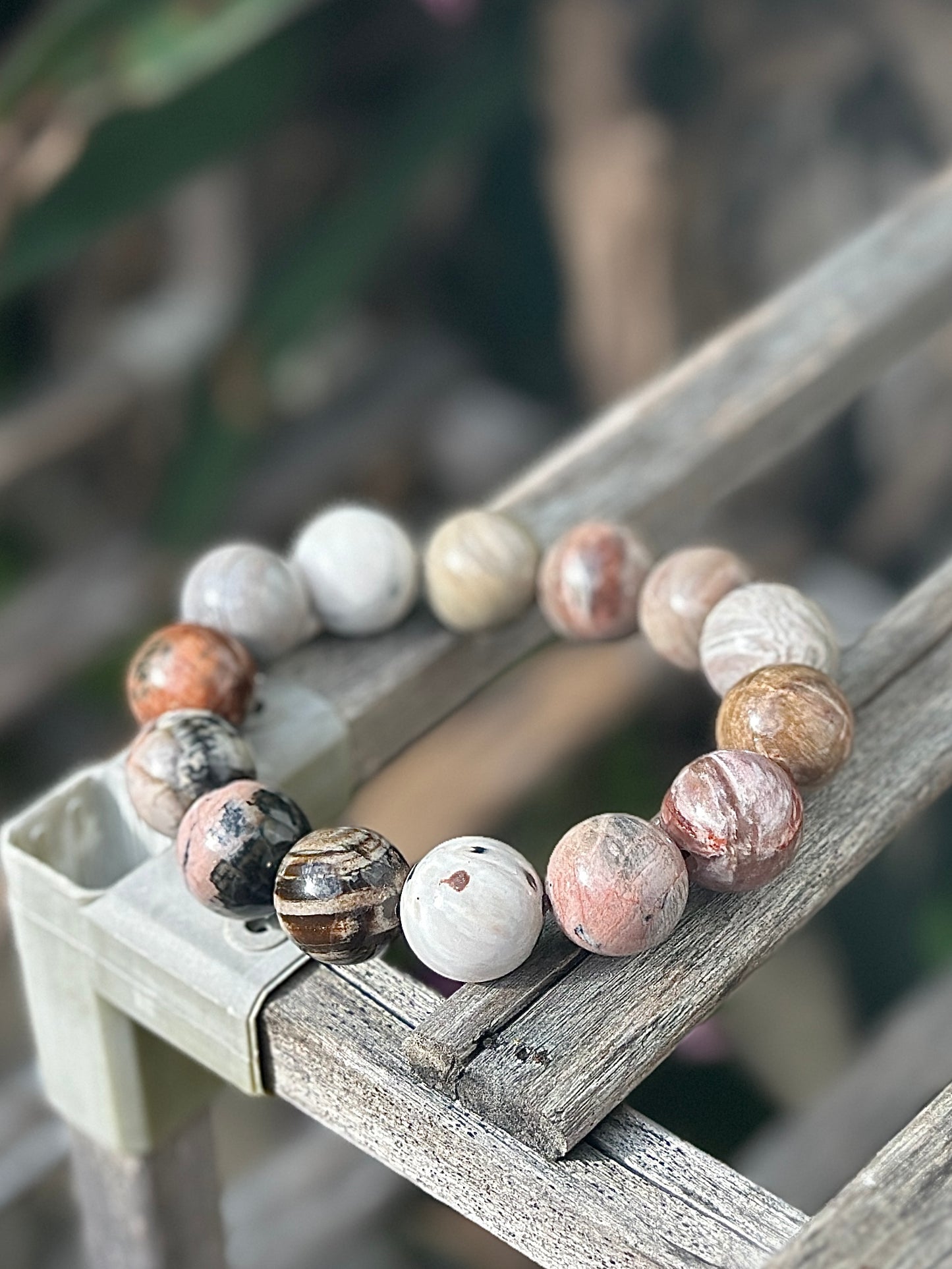Pink Petrified Wood 16mm
