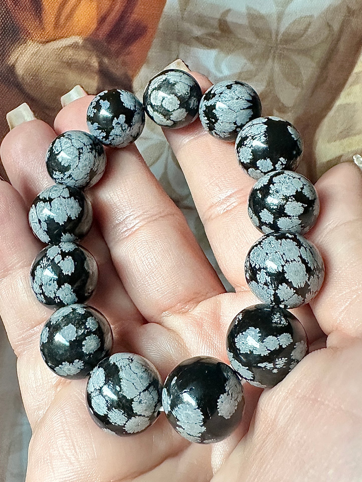 Snow Flake Obsidian 16mm