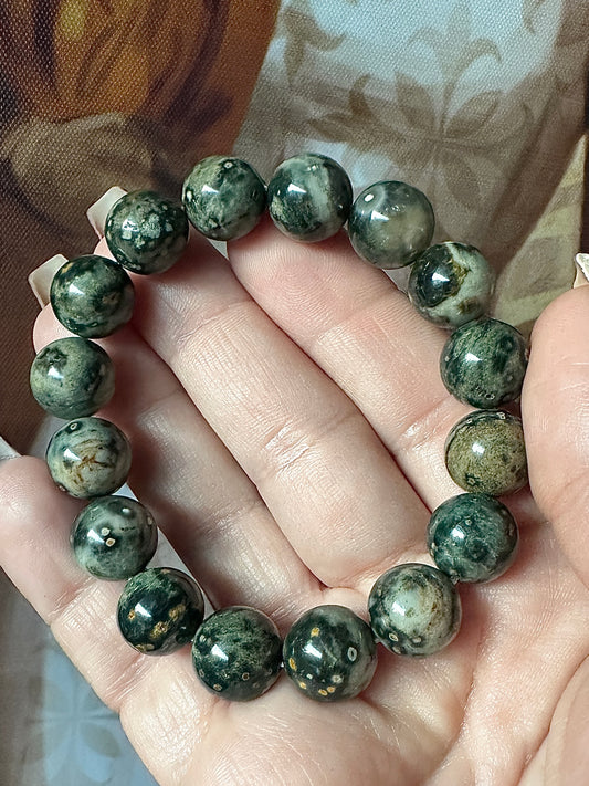 Green Ocean Jasper 13mm