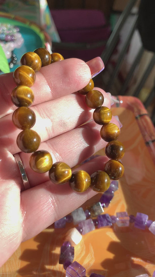 Tigers eye round bracelet